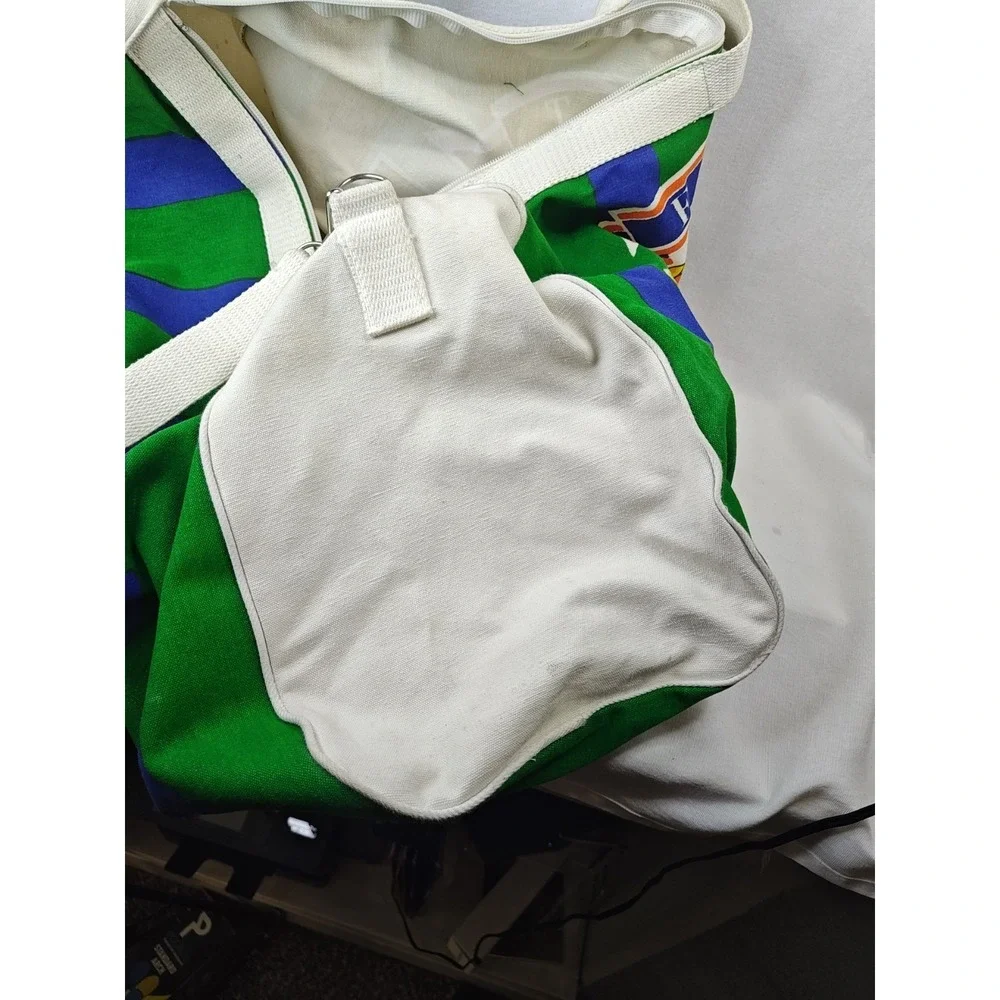 Vintage 1987 Poco Loco Club Mazatlan Mexico Canvas Duffle Bag Parrot Neon 80s‎